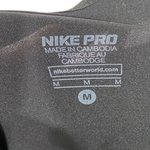 Nike Pro Black Graphic Racerback Activewear Tank Top - Picture 3 of 3
